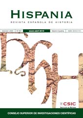 Fascículo, Hispania : revista española de historia : LXXIX, 261, 1, 2019, CSIC, Consejo Superior de Investigaciones Científicas