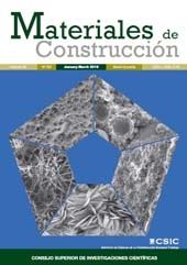 Issue, Materiales de construcción : 69, 333, 1, 2019, CSIC, Consejo Superior de Investigaciones Científicas