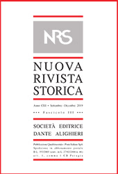 Fascicule, Nuova rivista storica : CIII, 3, 2019, Società editrice Dante Alighieri