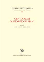 Kapitel, Bassani e Gadda : quattro varianti per Botteghe Oscure, Edizioni di storia e letteratura