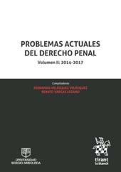 E-book, Problemas actuales del derecho penal : volumen II : 2014-2017, Tirant lo Blanch