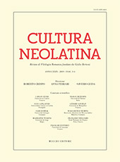 Fascicule, Cultura neolatina : LXXIX, 3/4, 2019, Enrico Mucchi Editore