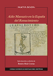 E-book, Aldo Manuzio en la España del Renacimiento, CSIC, Consejo Superior de Investigaciones Científicas