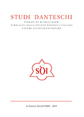 Heft, Studi danteschi : LXXXIV, 2019, Le lettere