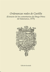 E-book, Ordenanzas reales de Castilla, Pérez de Salamanca, Diego, Ministerio de Economía y Competitividad