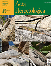 Issue, Acta herpetologica : 14, 2, 2019, Firenze University Press