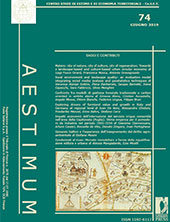 Issue, Aestimum : 74, 1, 2019, Firenze University Press