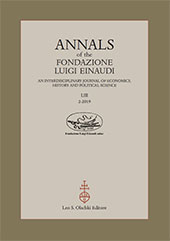 Fascículo, Annals of the Fondazione Luigi Einaudi : an Interdisciplinary Journal of Economics, History and Political Science : LIII, 2, 2019, L.S. Olschki