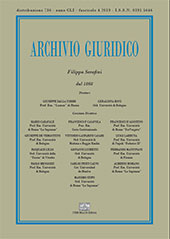 Artikel, Bartolomeo Cipolla, giurista esemplare del maturo diritto comune, Enrico Mucchi Editore