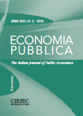 Fascicule, Economia pubblica : XLVI, 3, 2019, Franco Angeli