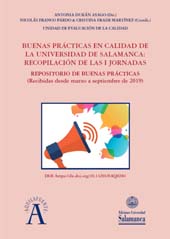 E-book, Buenas prácticas en calidad de la Universidad de Salamanca : recopilación de las I Jornadas, Ediciones Universidad de Salamanca