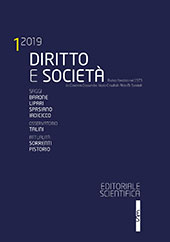 Heft, Diritto e società : 1, 2019, Editoriale Scientifica