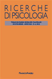 Fascículo, Ricerche di psicologia : 4, 2019, Franco Angeli