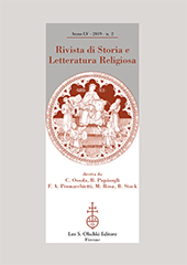 Issue, Rivista di storia e letteratura religiosa : LV, 2, 2019, L.S. Olschki