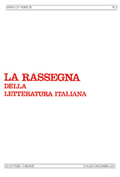Fascicolo, La rassegna della letteratura italiana : 123, 2, 2019, Le Lettere