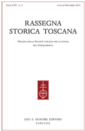 Fascicolo, Rassegna storica toscana : LXV, 2, 2019, L.S. Olschki