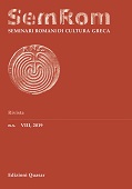Artículo, Aspetti e forme della rappresentazione di Solone nella commedia greca, Edizioni Quasar