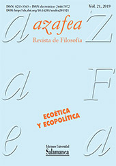 Fascicolo, Azafea : revista de filosofía : 21, 2019, Ediciones Universidad de Salamanca