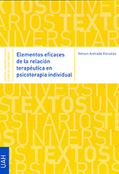 E-book, Elementos eficaces de la relación terapéutica en psicoterapia individual, Universidad de Alcalá
