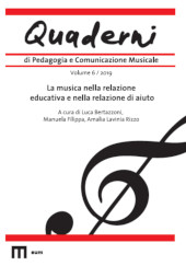 Issue, Quaderni di Pedagogia e Comunicazione Musicale : 6, 2019, EUM-Edizioni Università di Macerata