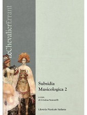 E-book, Subsidia musicologica, 2, Libreria musicale italiana