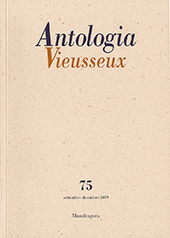 Fascicule, Antologia Vieusseux : XXV, 75, 2019, Mandragora