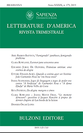 Fascicule, Letterature d'America : rivista trimestrale : XXXIX, 175, 2019, Bulzoni