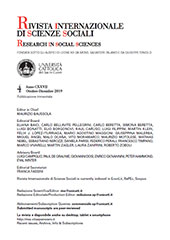 Issue, Rivista internazionale di scienze sociali : 4, 2019, Vita e Pensiero