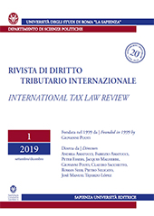 Article, Transfer Pricing - Selected Issues : 10th Joint Seminar, Rome, 23-24 May 2019 (Meeting Review), CSA - Casa Editrice Università La Sapienza