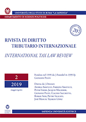 Issue, Rivista di diritto tributario internazionale = International Tax Law Review : 2, 2019, CSA - Casa Editrice Università La Sapienza