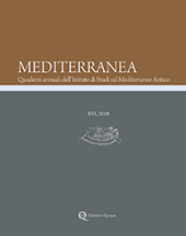 Heft, Mediterranea : XVI, 2019, Edizioni Quasar