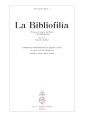 Issue, La bibliofilia : rivista di storia del libro e di bibliografia : CXXI, 2, 2019, L.S. Olschki