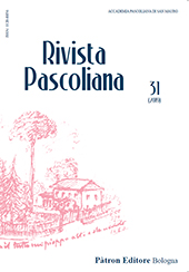 Article, Capire e partecipare : caratteri e metodo della monografia pascoliana di Mario Pazzaglia, Patron