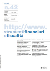 Fascicolo, Strumenti finanziari e fiscalità : 42, 3, 2019, Egea