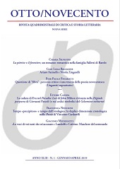 Fascicolo, Otto/Novecento : rivista quadrimestrale di critica e storia letteraria : XLIII, 1, 2019, Edizioni Otto Novecento