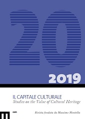 Fascicule, Il capitale culturale : studies on the value of cultural heritage : 20, 2, 2019, EUM-Edizioni Università di Macerata
