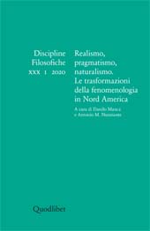 Issue, Discipline filosofiche : XXX, 1, 2020, Quodlibet