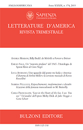 Fascículo, Letterature d'America : rivista trimestrale : XXXIX, 174, 2019, Bulzoni