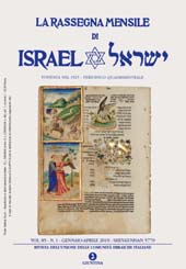 Issue, La Rassegna mensile di Israel : 85, 1, 2019, Unione delle comunità ebraiche italiane - La Giuntina