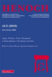 Issue, Henoch : studi storico-testuali su giudaismo e cristianesimo in età antica e medievale : 41, 2, 2019, Editrice Morcelliana