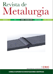 Fascicule, Revista de metalurgia : 55, 4, 2019, CSIC, Consejo Superior de Investigaciones Científicas