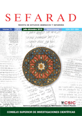 Heft, Sefarad : revista de estudios hebraicos y sefardíes : 79, 2, 2019, CSIC, Consejo Superior de Investigaciones Científicas