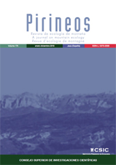 Issue, Pirineos : revista de ecología de montaña : 174, 2019, CSIC, Consejo Superior de Investigaciones Científicas