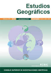 Heft, Estudios geográficos : LXXX, 287, 2, 2019, CSIC, Consejo Superior de Investigaciones Científicas