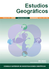 Issue, Estudios geográficos : LXXX, 287, 2, 2019, CSIC, Consejo Superior de Investigaciones Científicas