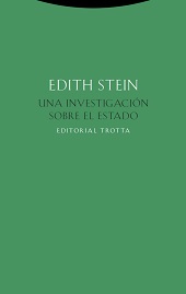eBook, Una investigación sobre el Estado, Stein, Edith, Trotta