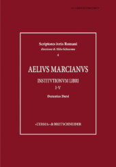 E-book, Aelius Marcianus Institutionum libri I-V : fragmenta, L'Erma di Bretschneider