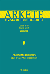 Fascículo, Arkete : rivista annuale di studi filosofici : nuova serie : III/IV, 2018/2019, Mimesis