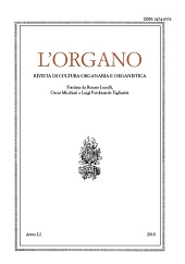 Fascicolo, L'Organo : rivista di cultura organaria e organistica : LI, 2019, Pàtron