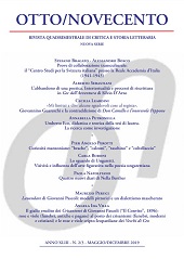 Heft, Otto/Novecento : rivista quadrimestrale di critica e storia letteraria : XLIII, 2/3, 2019, Edizioni Otto Novecento